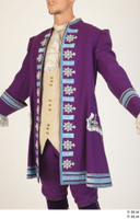   Photos Man in Historical Civilian suit 7 18th century Medieval clothing Purple suit upper body 0002.jpg